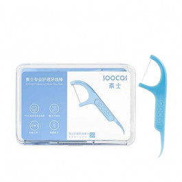 SOOCAS Зубна нитка-флос  Dental Floss Stick Blue (50 шт.)