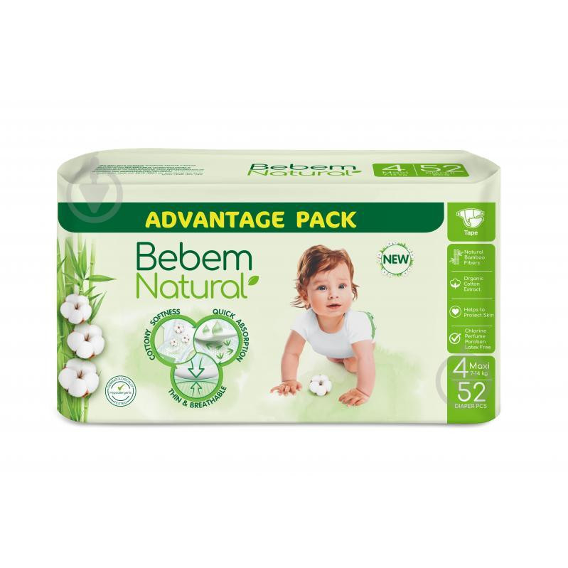 Bebem Natural 4 Maxi, 52 шт - зображення 1