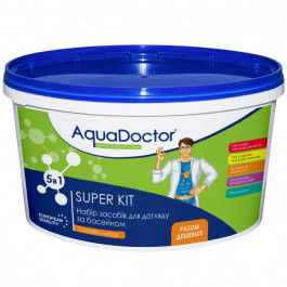 AquaDOCTOR super-kit-5-v-1, Комплекс хімії для басейну  Super Kit 5-в-1, загальна вага 3кг