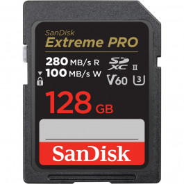SanDisk 128 GB SDXC Class 10 UHS-II U3 V60 Extreme Pro (SDSDXEP-128G-GN4IN)