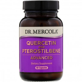 Dr. Mercola Кверцетин и Птеростильбен, Quercetin and Pterostilbene Advanced, Dr. Mercola, 60 капсул