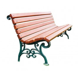 Импекс-Груп Деревянная скамейка ИГ Парковая 1800х520х740 мм для улицы чугунные ножки (IG-177428)