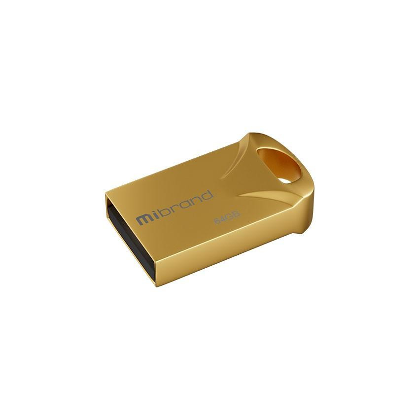 Mibrand 64 GB Hawk Gold (MI2.0/HA64M1G) - зображення 1