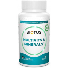 Biotus Multivits & Minerals Мультивітаміни та мінерали 120 таблеток