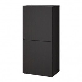 IKEA BESTA Шафа чорно-коричневий 60x42x129 (194.297.04)