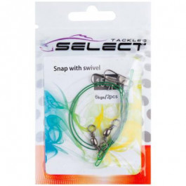 Select Snap With Swivel 1x7 / Green / 15cm 6kg / 2pcs