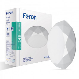 FERON Світлодіодний накладний світильник  AL588 24W 1920Lm 5000K