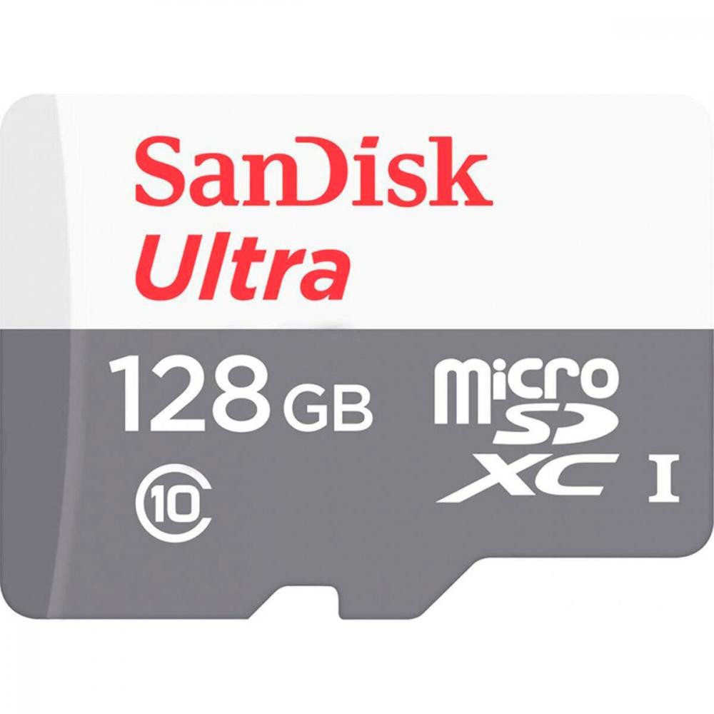 SanDisk 128 GB microSDXC Ultra UHS-I U1 V30 A2 (SDSQUNR-128G-GN3MN) - зображення 1
