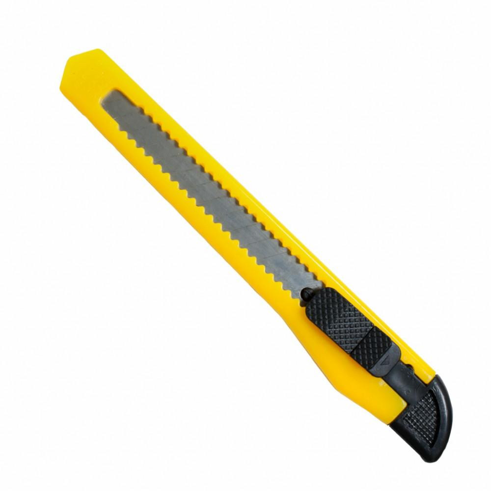H-Tone Ніж канцелярський  9 мм жовтий (KNIFE-HT-JJ40610-9) - зображення 1
