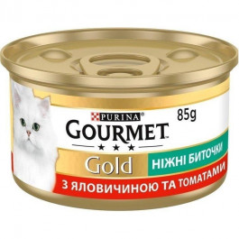 Gourmet Gold Нежные биточки с говядиной и томатами 85 г 12 шт