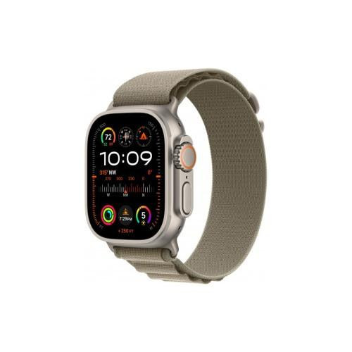Apple Watch Ultra 2 GPS + Cellular 49mm Titanium Case with Olive Alpine Loop - Medium (MREY3/MRFJ3) - зображення 1