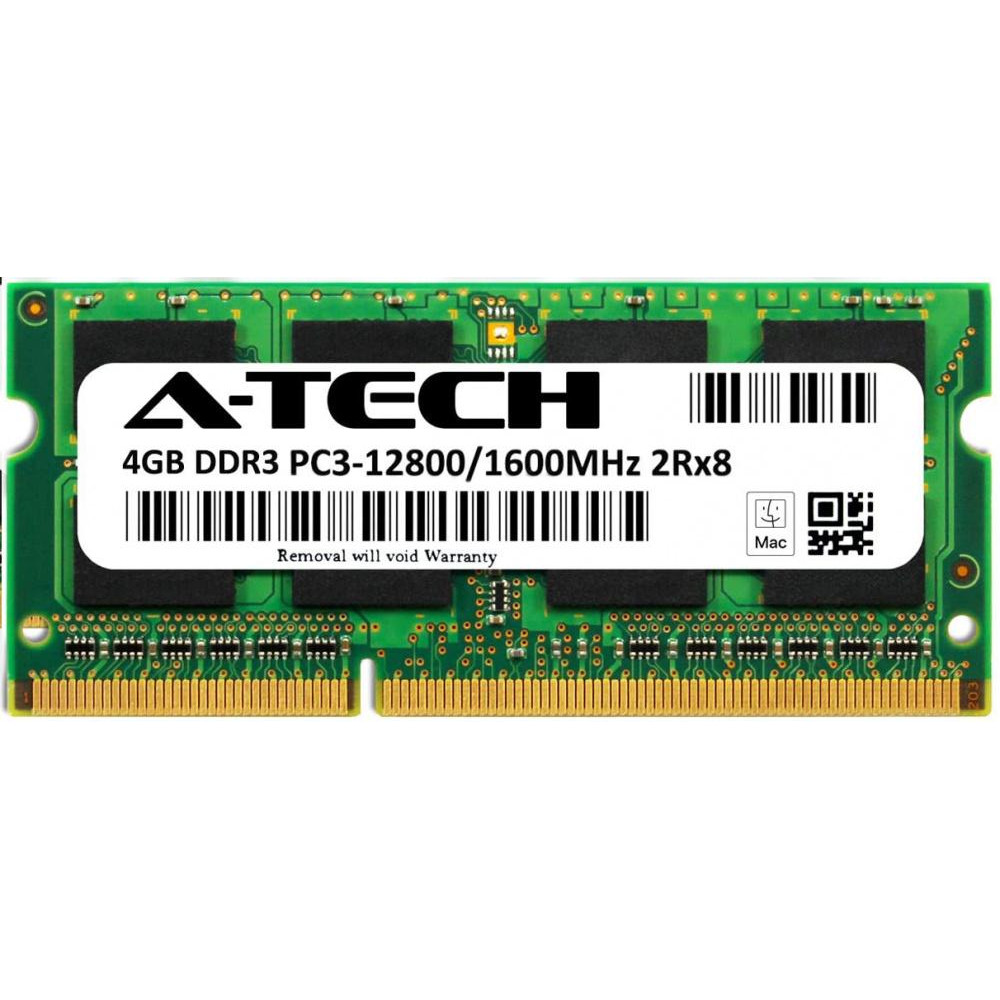 A-Tech 4 GB SO-DIMM DDR3 1600 MHz (AT4G1D3S1600ND8N15V) - зображення 1