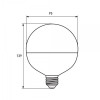 EUROLAMP LED Deco Filament G95 12W E27 4000K (LED-G95-12274(Amber)) - зображення 3