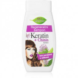 Bione Cosmetics Keratin + Chinin відновлюючий шампунь  260 мл