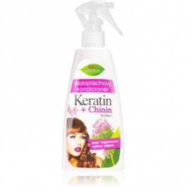 Bione Cosmetics Keratin + Chinin незмиваючий кондиціонер  260 мл