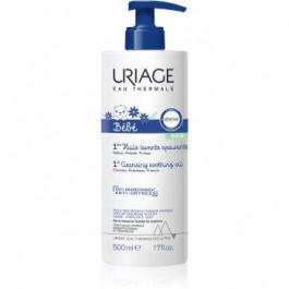 Uriage Bebe 1st Cleansing Soothing Oil заспокоююча очищуюча олійка для сухої та атопічної шкіри 500 мл