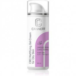 Canneff Balance CBD Mattifying Gel-Cream гель крем для жирної шкіри зі схильністю до акне 50 мл