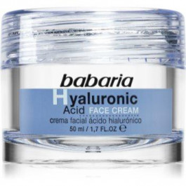 Babaria Hyaluronic Acid зволожуючий крем для шкіри обличчя 50 мл
