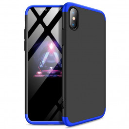 GKK 3 in 1 Hard PC Case Apple iPhone XS Max Blue