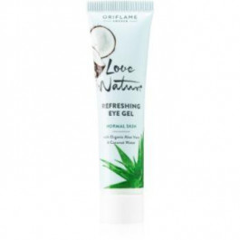 Oriflame Love Nature Aloe Vera & Coconut Water освіжаючий гель для шкіри навколо очей 15 мл