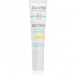 Lavera Basis Sensitiv Q10 крем для шкіри навколо очей проти набряків та зморшок з коензимом Q10 15 мл