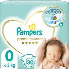 Pampers Premium Care 0, 30 шт.