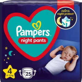 Pampers Night Pants, розмір 4, 9-15 кг, 25 шт