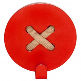 Glozis Вішалка настінна  Button Red (H-024)