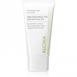 Alcina For Oily Skin флюїд для шкіри з вмістом AHA-кислот 10% 50 мл