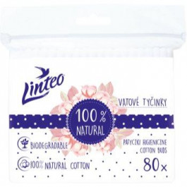 Linteo Natural Cotton Buds ватні палички в пакетику 80 кс