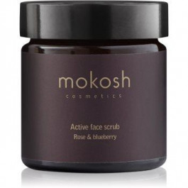 Mokosh Rose & Blueberry зволожуючий пілінг для шкіри обличчя 60 мл