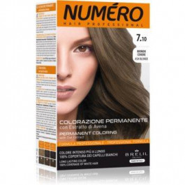 Brelil Numero Permanent Coloring фарба для волосся відтінок 7.10 Ash Blonde 125 мл