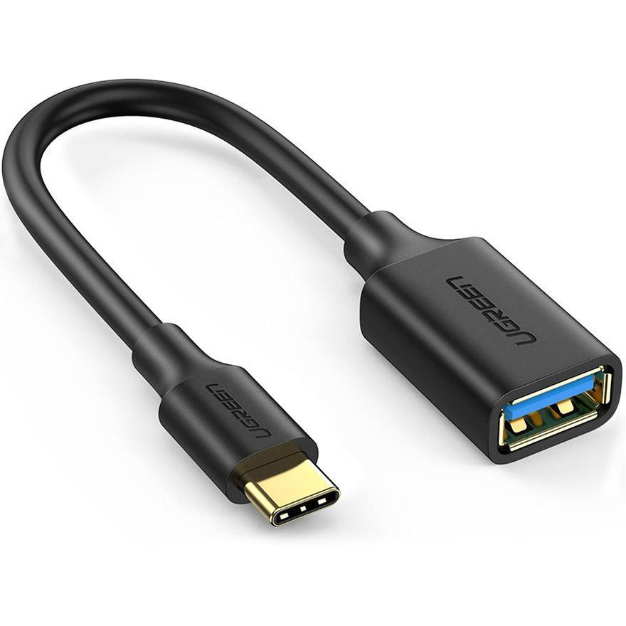 UGREEN US203 Type-C to USB-A 0.1m Black (30701) - зображення 1