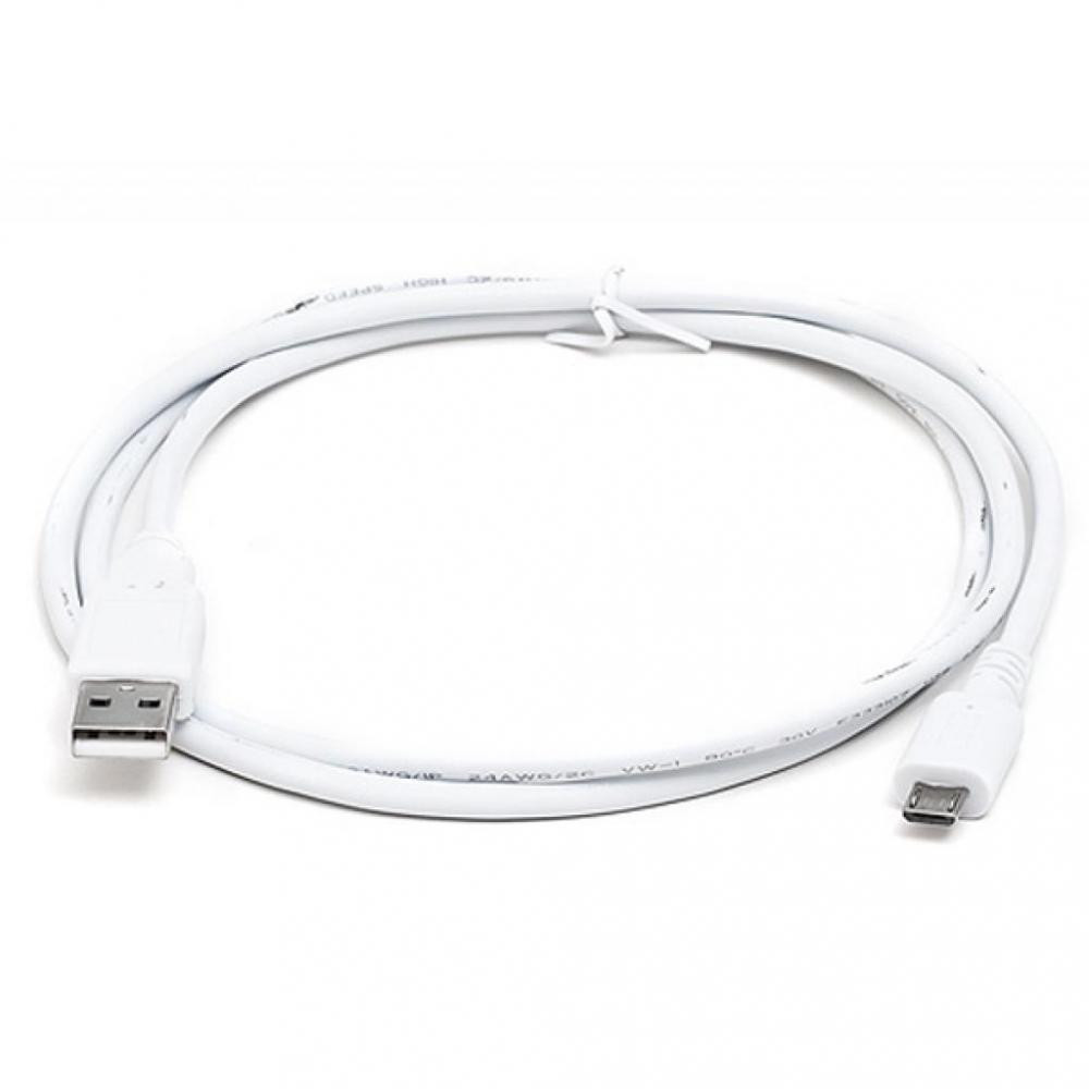 REAL-EL USB 2.0 AM to Micro 5P 0.6m Pro white (EL123500022) - зображення 1