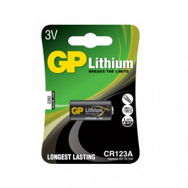 GP Batteries 16340 (CR-123A) bat(3B) Lithium 1шт CR123A-U1