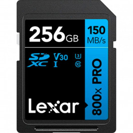 Lexar 256 GB SDXC High Performance 800x Pro UHS-I U3 V30 Class 10 (LSD0800P256G-BNNNG)