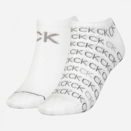 Calvin Klein Набір шкарпеток  Wo Sneaker All Ov 701218779002999 One Size 2 пари бавовна White (8720245220774)