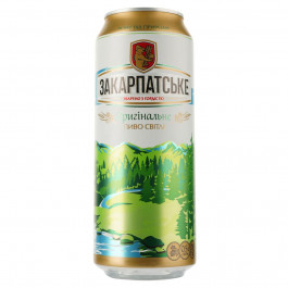 Перша приватна броварня Пиво  Закарпатське Оригінальне, світле, 4,4%, 0,5 л (818888) (4820046963765)