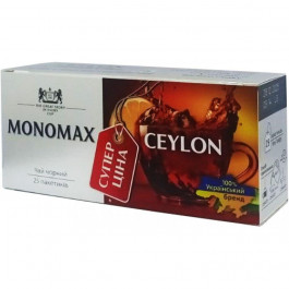 Мономах Чай чорний  Ceylon супер ціна, 25*1,5 г (4820097811381)