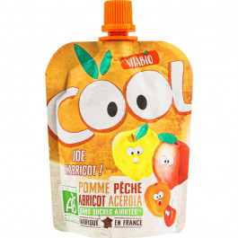 Vitabio Пюре Cool Fruits з яблуком-персиком-абрик, 90 г