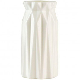 MVM Декоративна ваза для квітів MBM My Home 18 см Біла (DH-01FLOWERS-0101 WHITE)