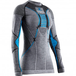 X-Bionic Термокофта  Apani 4.0 Merino Shirt Round Neck Long Sleeve Women XS Синій (1068-AP-WT06W19W XS B284)