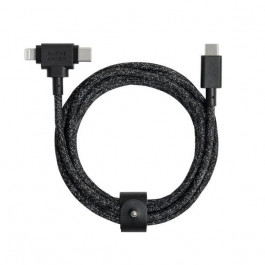 NATIVE UNION Belt Cable Universal USB-C to USB-C/Lightning 1.5m Cosmos Black (BELT-CCL-COS-NP)