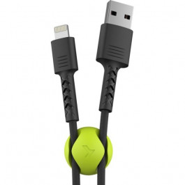 Pixus USB 2.0 AM to Lightning 1m Soft black (4897058530933)