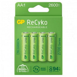 GP Batteries AA 2600mAh NiMh 4шт ReCyko 2700 Series (270AAHCE-2EB4)
