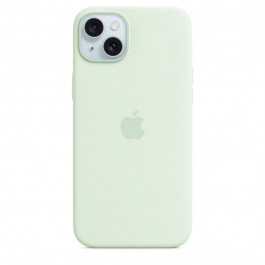 Apple iPhone 15 Plus Silicone Case with MagSafe - Soft Mint (MWNG3)