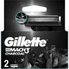 Gillette Змінні касети  Mach3 Charcoal Деревне вугілля 2 шт. (8700216062664) - зображення 1