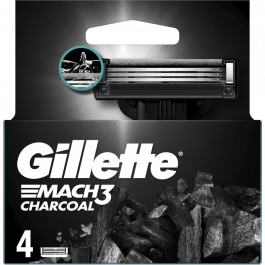Gillette Змінні касети  Mach3 Charcoal Деревне вугілля 4 шт. (8700216062701)