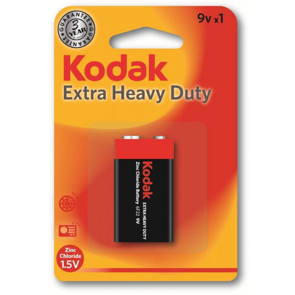 Kodak Krona bat Carbon-Zinc 1шт Extra Heavy Duty 30953437 - зображення 1