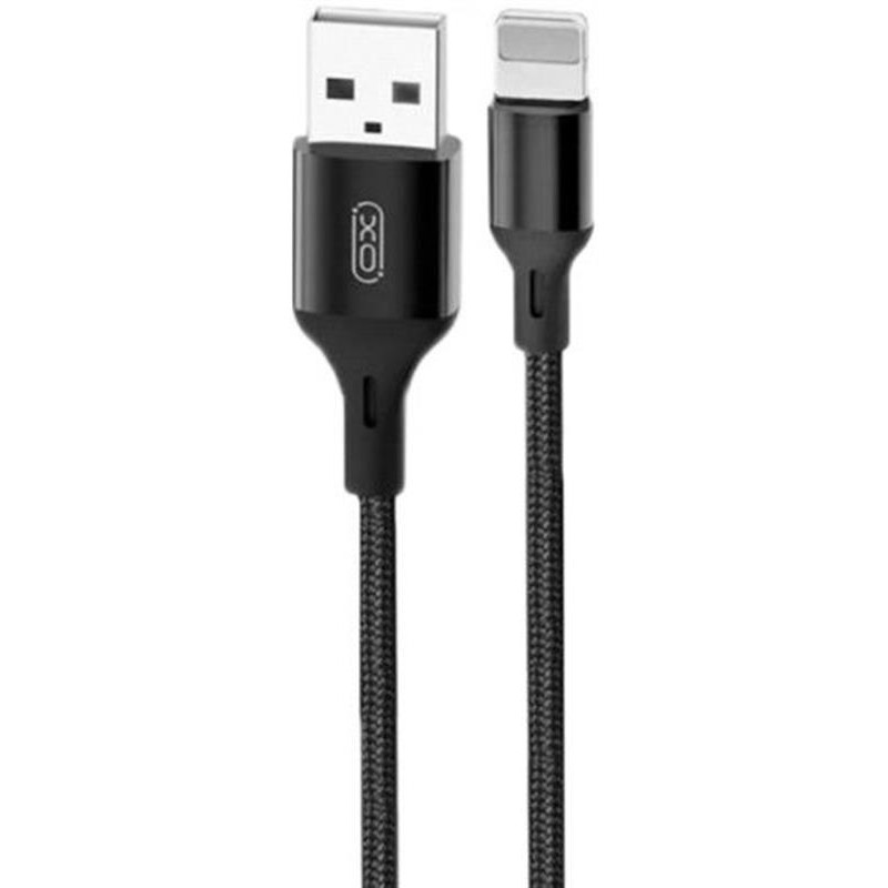 XO NB143 USB to Lightning 1m Black (XO-NB143i1-BK) - зображення 1